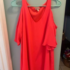 GIanni Bini dress in a bright pink/coral color